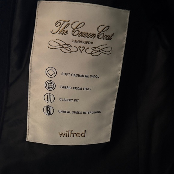 Aritzia Wilfred Black Wool Coat - Picture 3 of 6